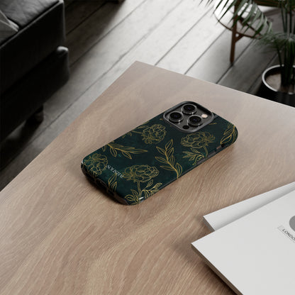 Ornamental Green/Gold - Tough Phone Case