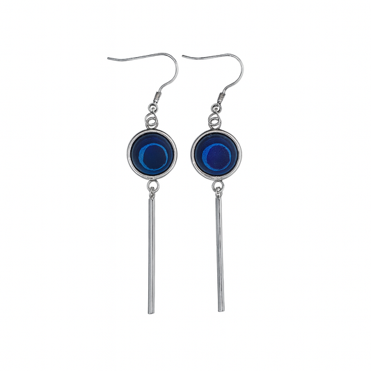 KALA Boucles d'oreilles Lapis Lazuli Argent