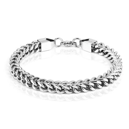 IGNITE Twist Keel Chain Bracelet Silver