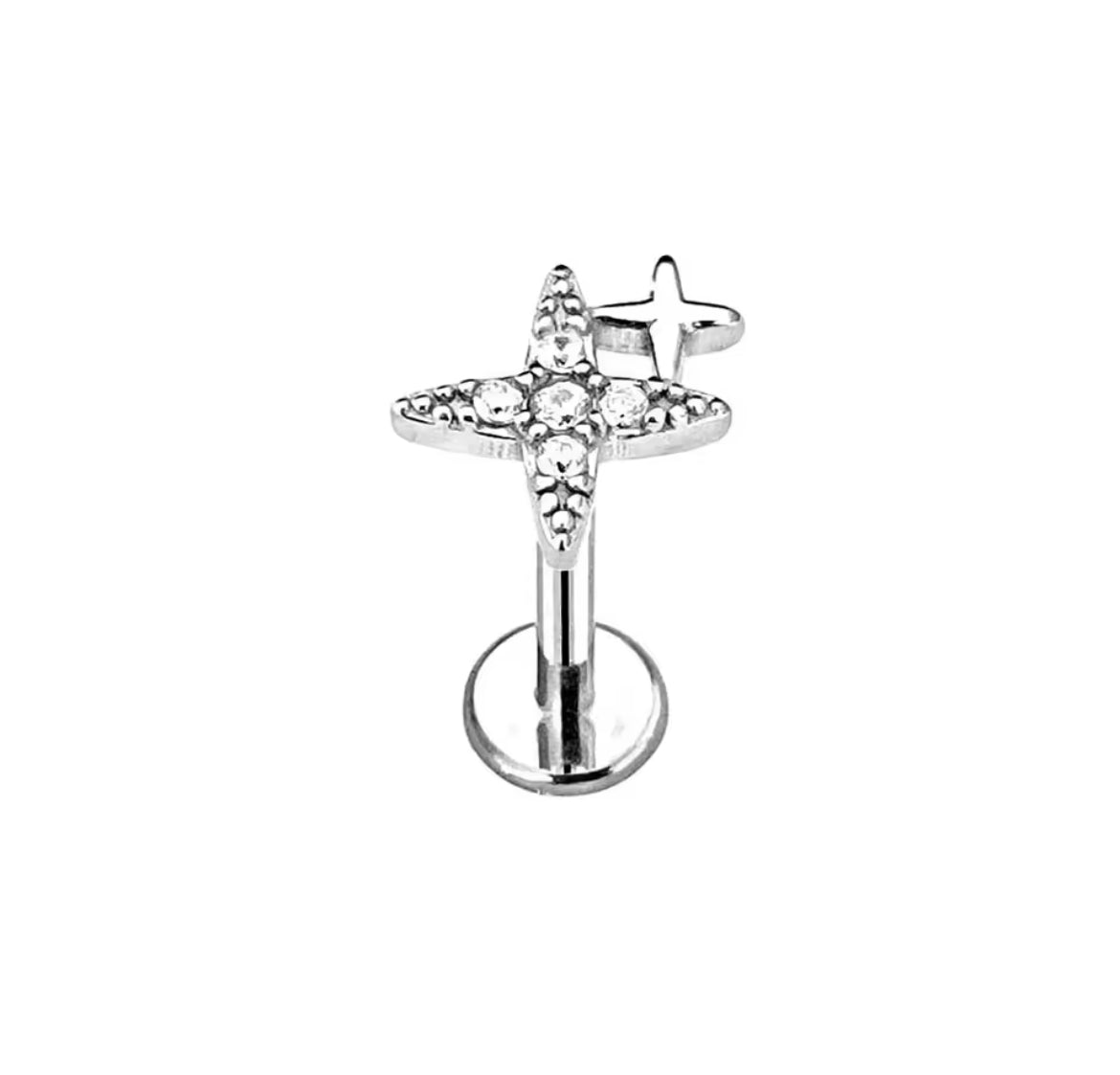 TWINKLE Push Pin Body Jewelry Silver