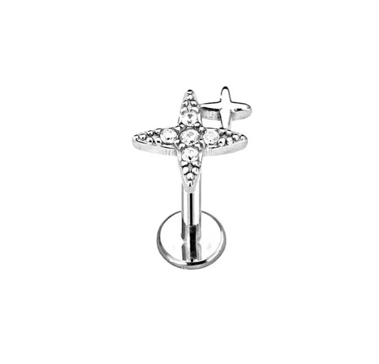 TWINKLE Push Pin Body Jewelry Silver