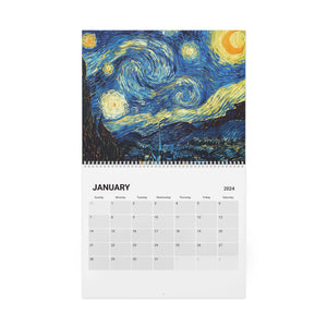 Vincent Van Gogh Art 2024 Wall Calendar