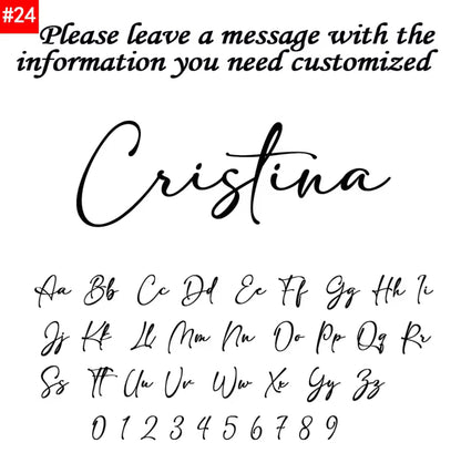 Personalized Name Modern Script Font Box Chain Necklace Gold