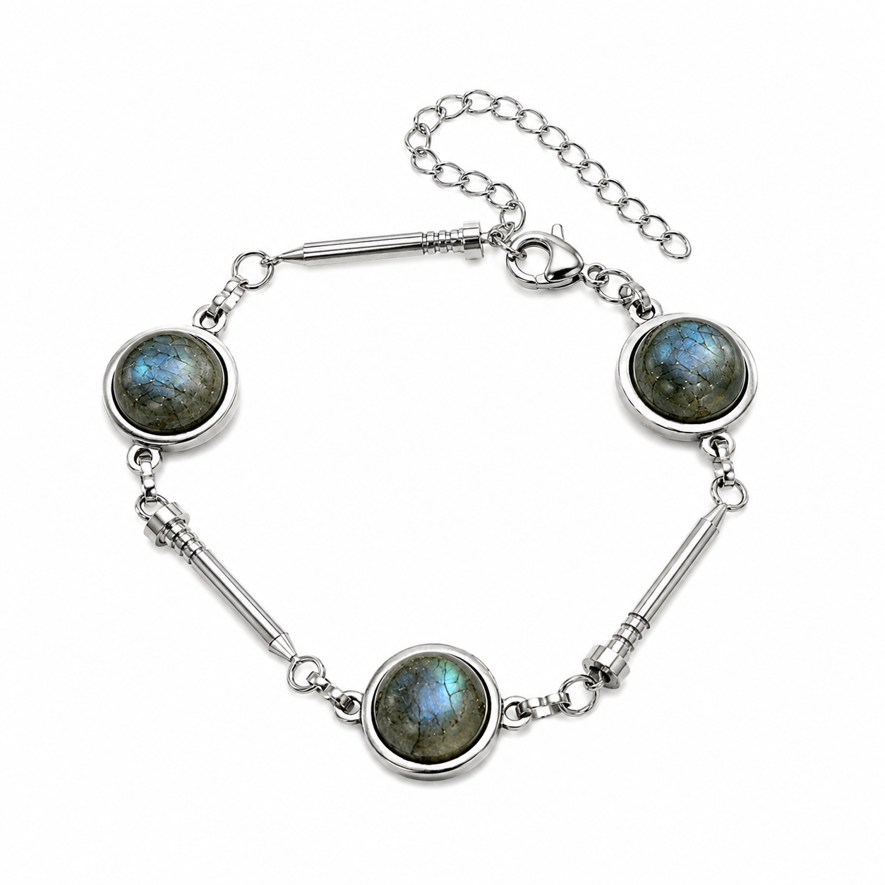 VEYRA Blue Labradorite Nail Silver