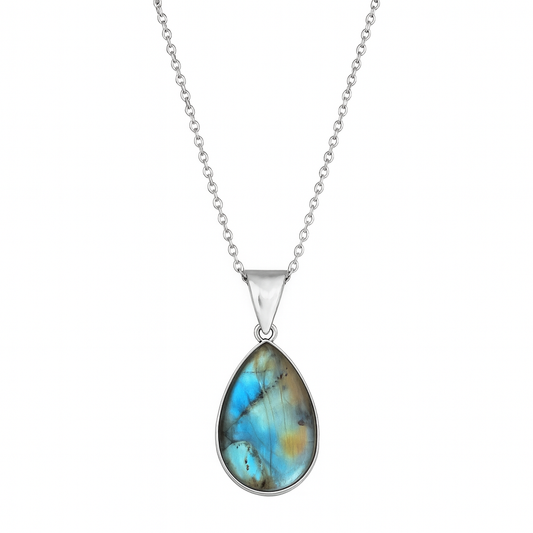 Collier en labradorite