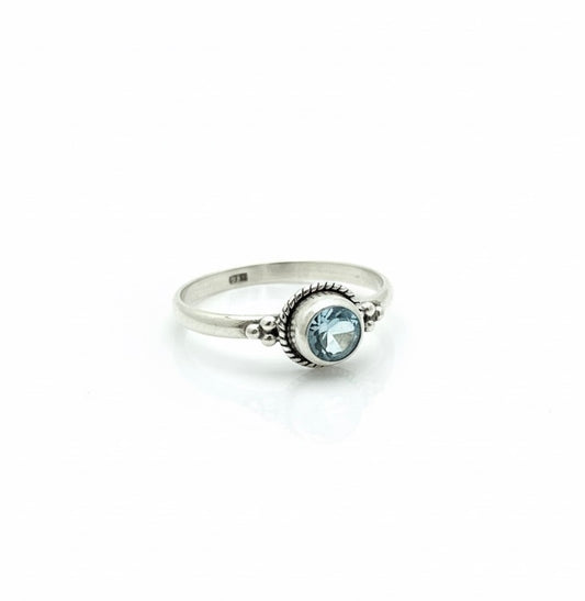 Bague topaze bleue traitée ODYSSEY argent 925