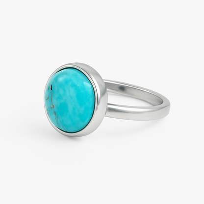 CHHOTA Turquoise and Copper Ring Silver