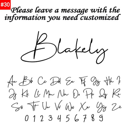 Personalized Name Modern Script Font Box Chain Necklace Gold