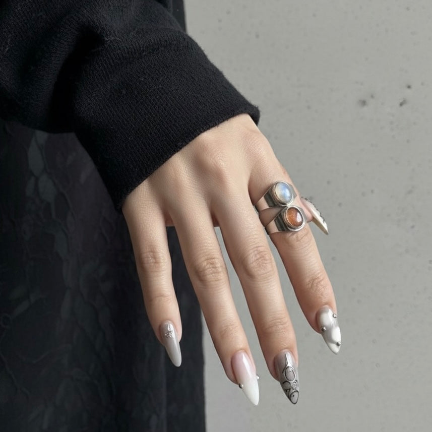 Bague SOLARA en argent avec pierre de soleil