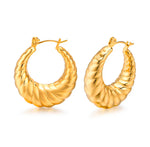 Load image into Gallery viewer, CONCH Hoop Earrings - Gold
