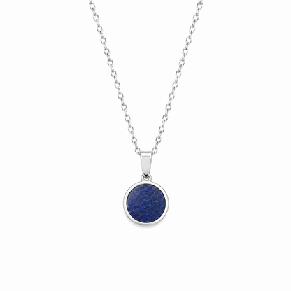 DAYA Lapislazuli Zierliche Halskette Silber