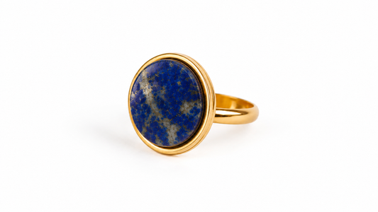 AYA Lapis Lazuli Statement Ring Gold