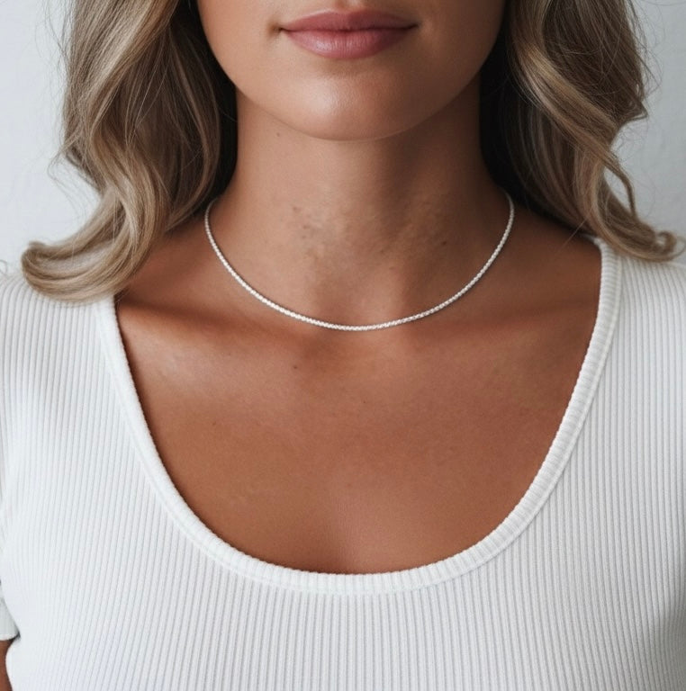 Collier chaîne en argent fin 925