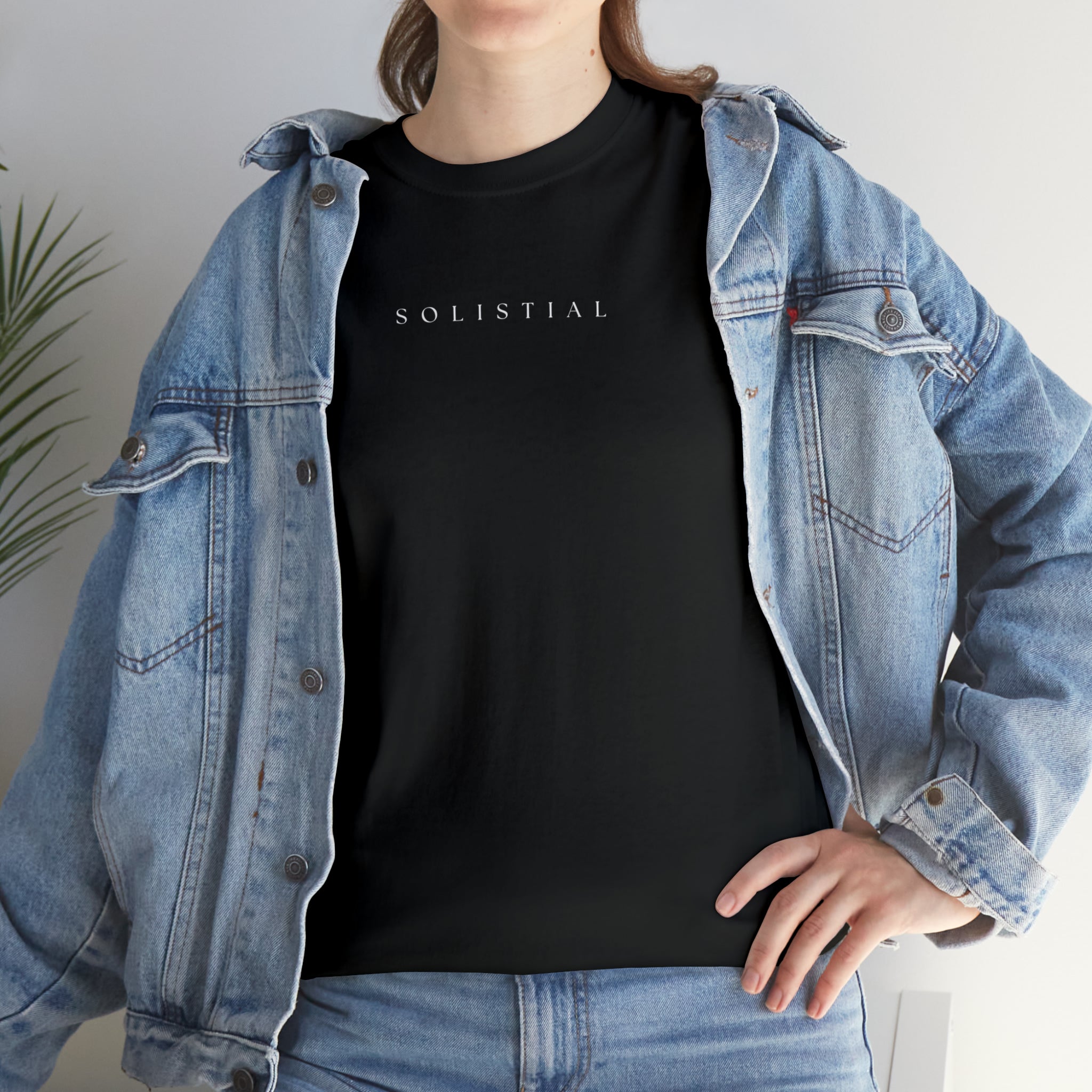 Solar Gaze Back Print T-Shirt - Black/White