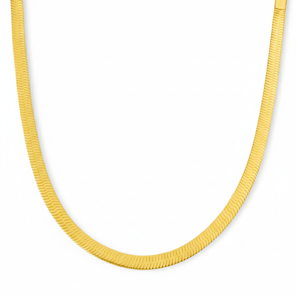 Snake Chain Minimalist Necklace Gold