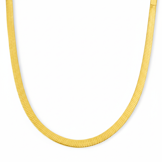 Snake Chain Minimalist Necklace Gold