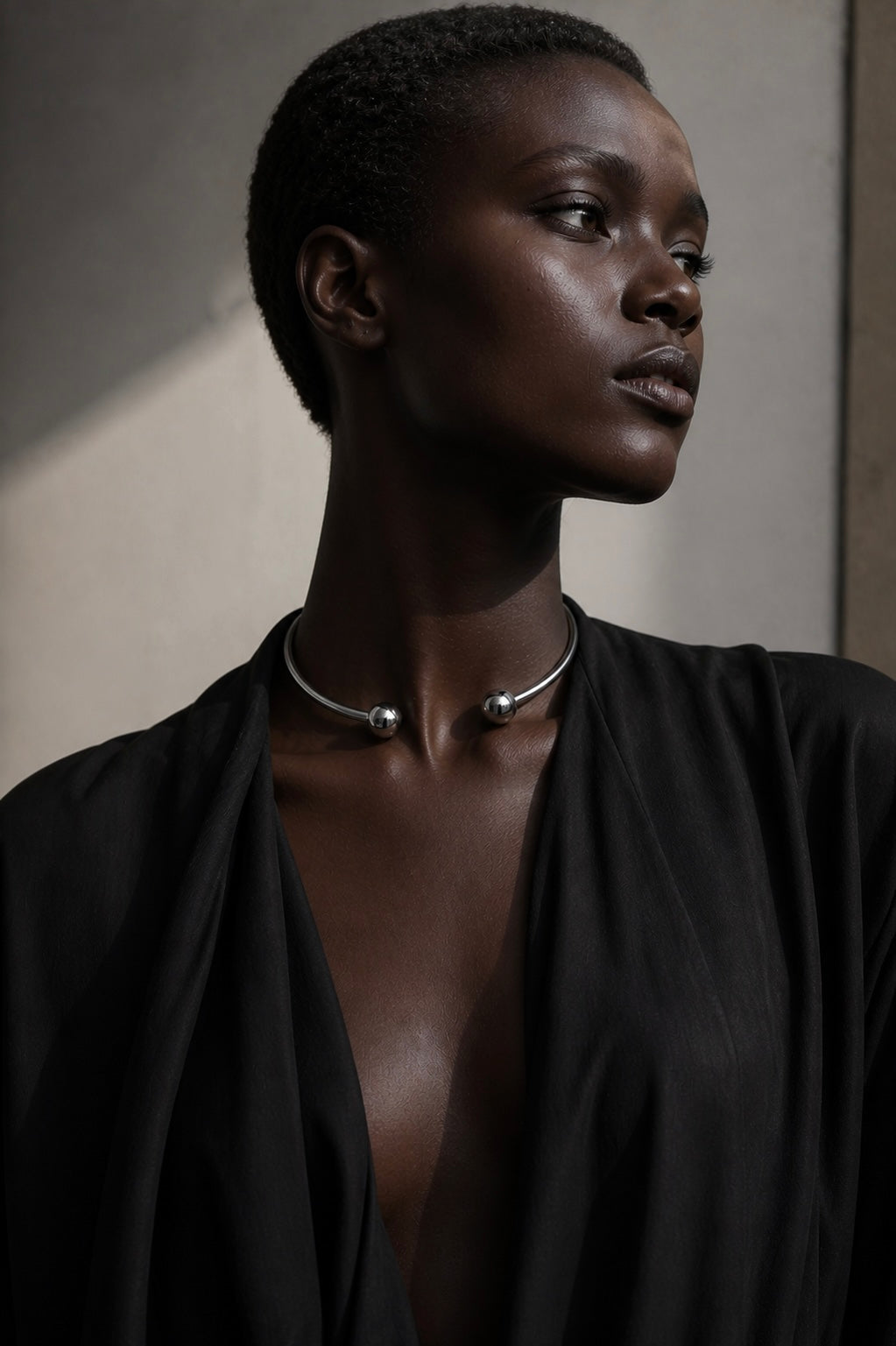 ORBITAL Duo Ball Reversible Necklace Silver