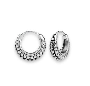 ETHNIC Hoop Earrings Silver