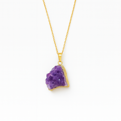 Collier Pendentif Améthyste Or