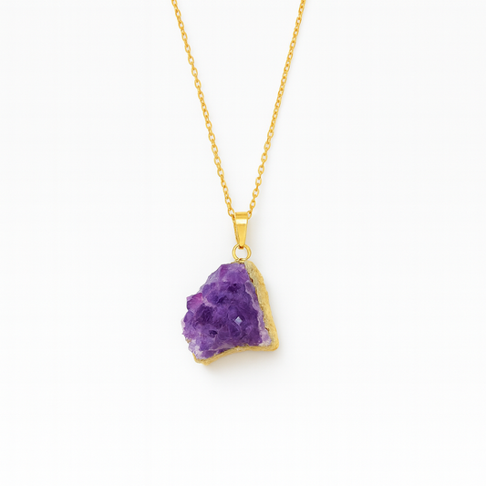 Collier Pendentif Améthyste Or