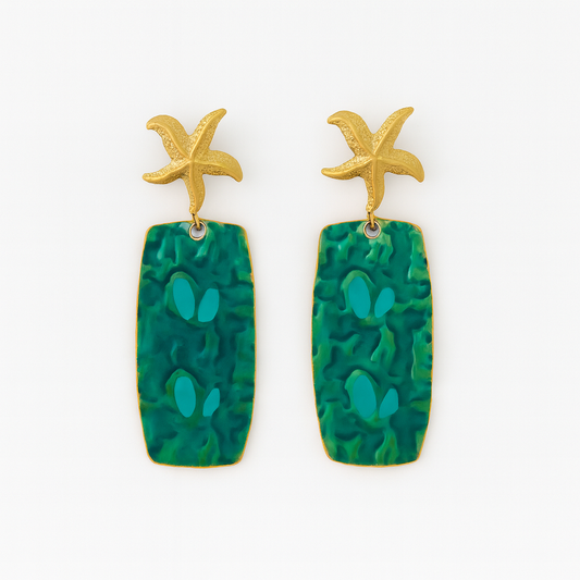 THALASSA Starfish Wave Earrings Gold