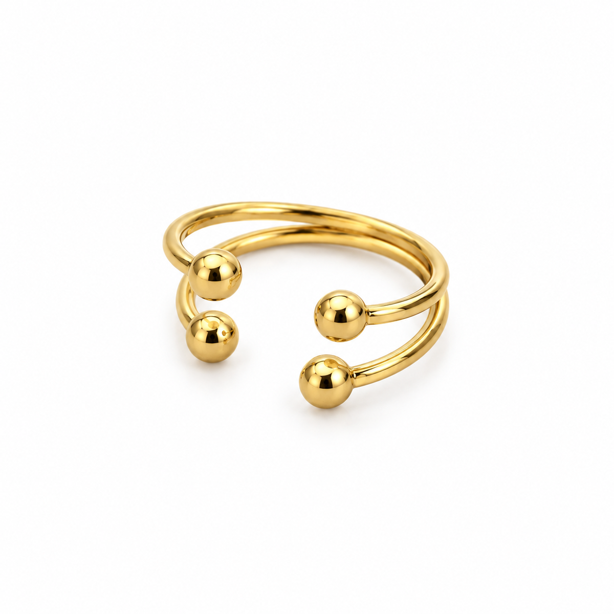 LAVANYA Mondstein-Ring-Set – 925 Silber