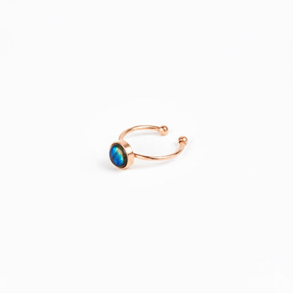 ODESSA Labradorite Ring Rose Gold