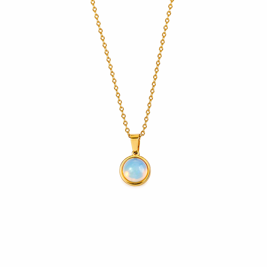 DAYA Opalite Dainty Necklace Gold