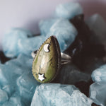 Load image into Gallery viewer, Natural Swiss Imperial Opal Teardrop Ring - 925 Silver
