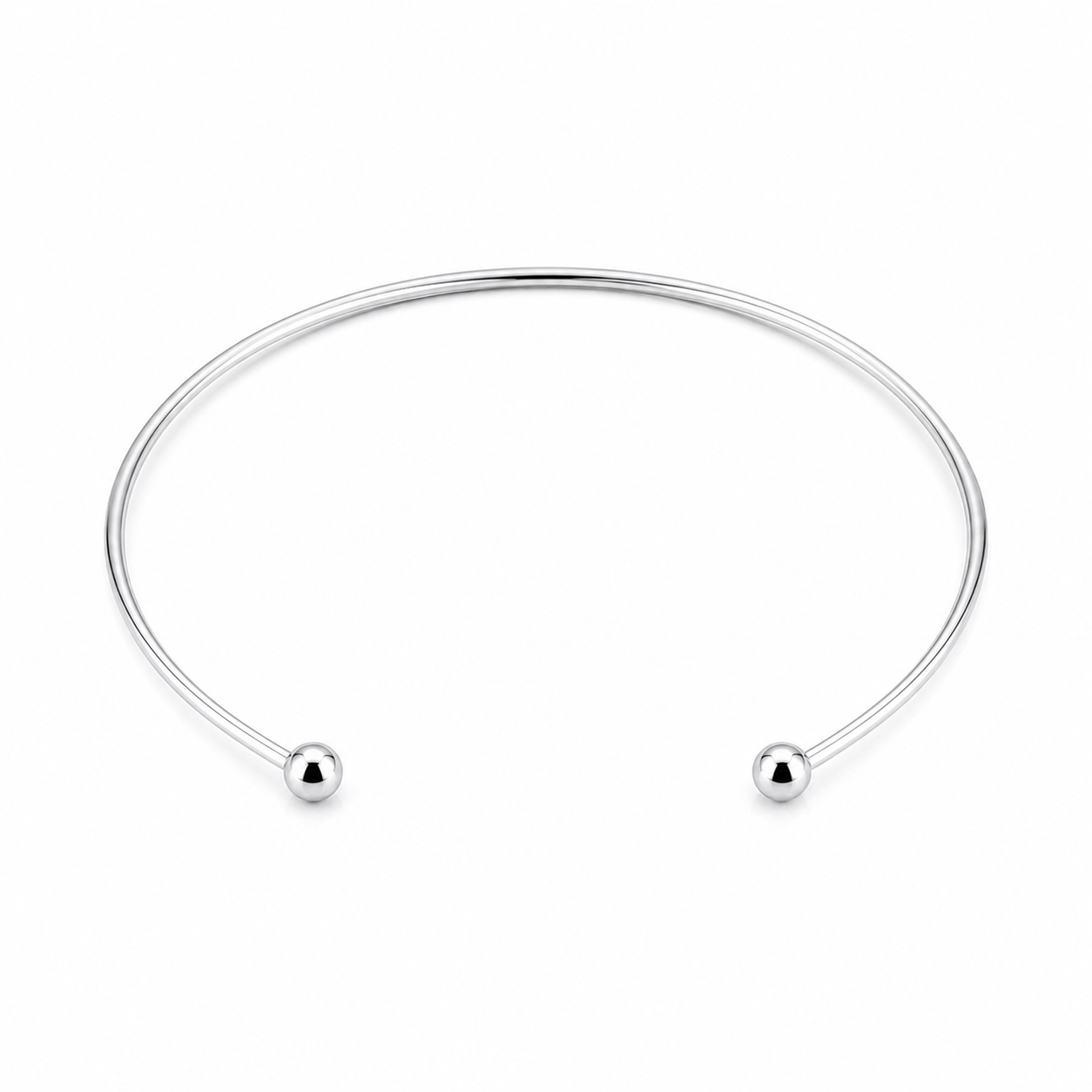ORBITAL Duo Ball Reversible Necklace Silver