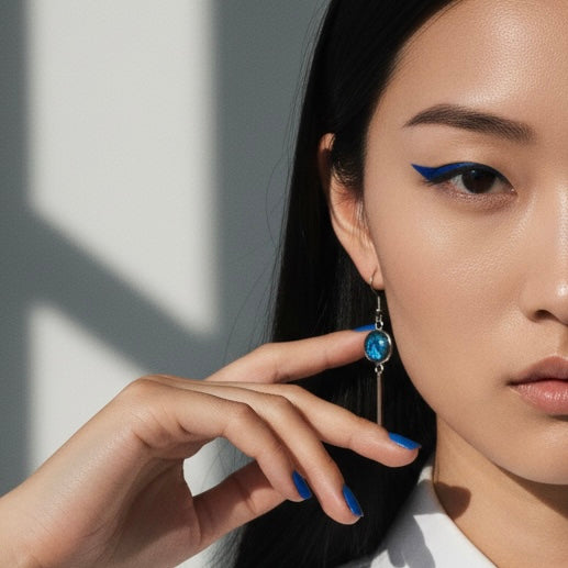 KALA Blaue Labradorit Ohrringe Silber