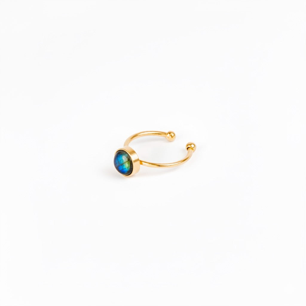 ODESSA Labradorite Ring Gold