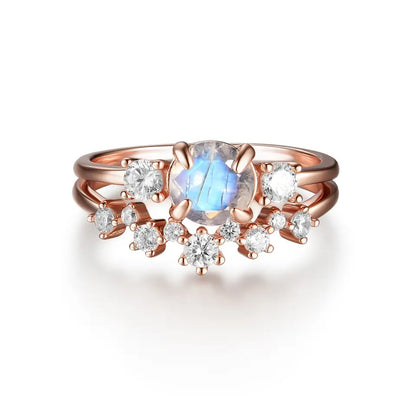 SADA Moonstone Ring Set - Rose GoldSADA Moonstone Ring Set - Rose Gold