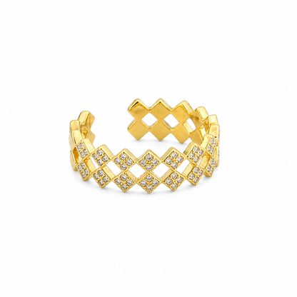 AUREX Micro Zirconia Ring Gold