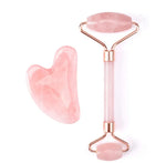 Load image into Gallery viewer, Lymphatic Drainage Gemstone Roller and Gua Sha - Rose Quartz
