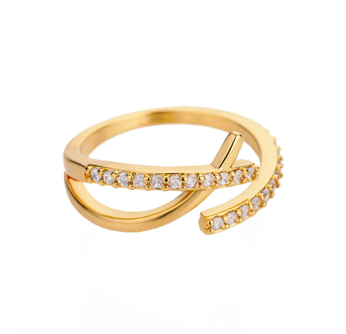 TWIST Zircon Ring Gold