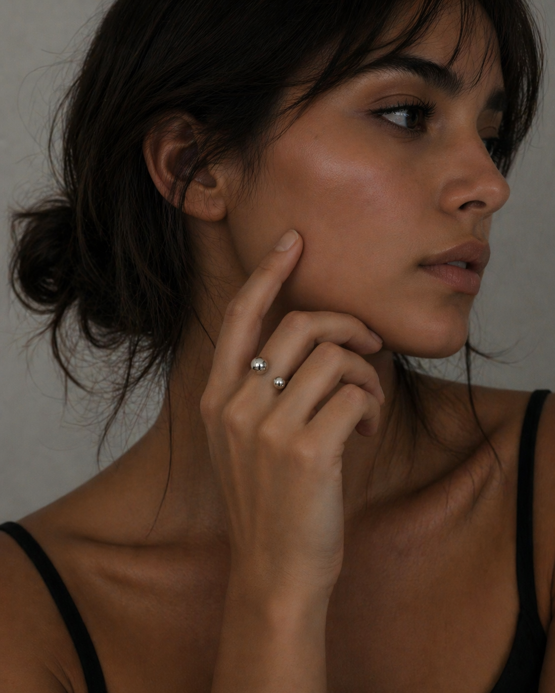 ORBITAL Duo Ball Ring 925 Silver