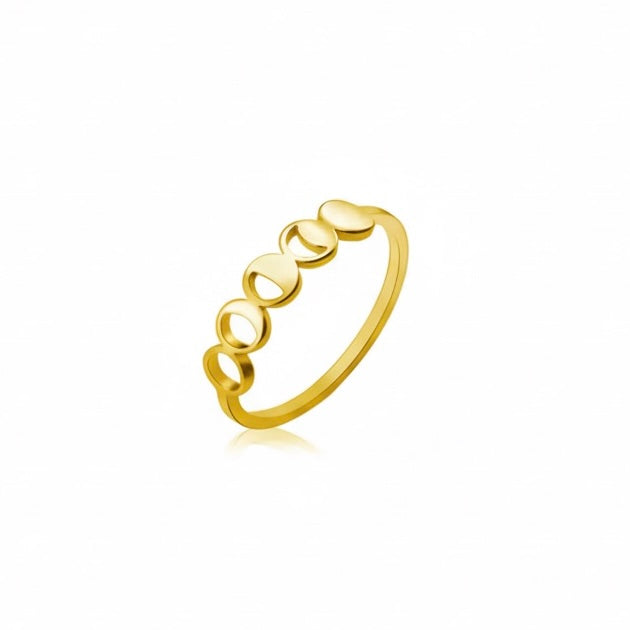 SHIFT Moon Phases Dainty Ring Gold