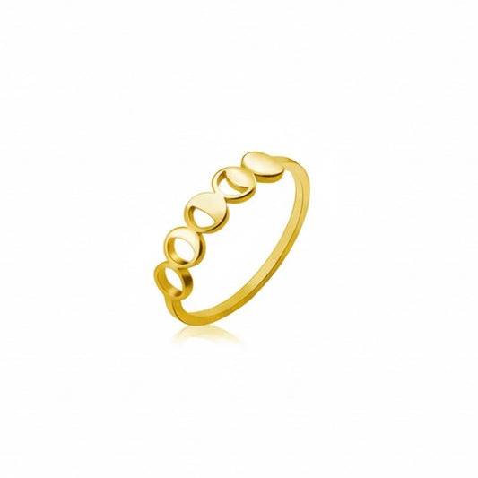 SHIFT Moon Phases Dainty Ring Gold