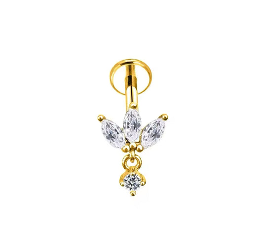 CHARM Push Pin Body Jewelry Gold