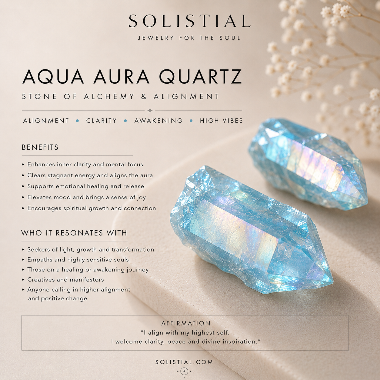 AURIC Aqua Aura Quartz Arrowhead Necklace Gold