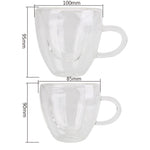 Load image into Gallery viewer, Heart Shaped Clear Glass Mug
