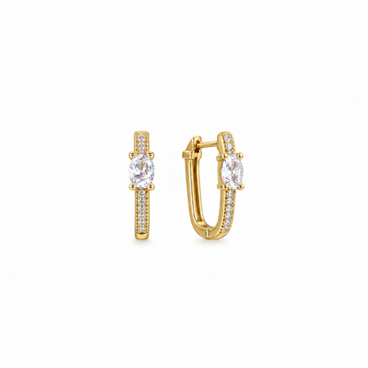 LILIA Cubic Zirconia Earrings Gold