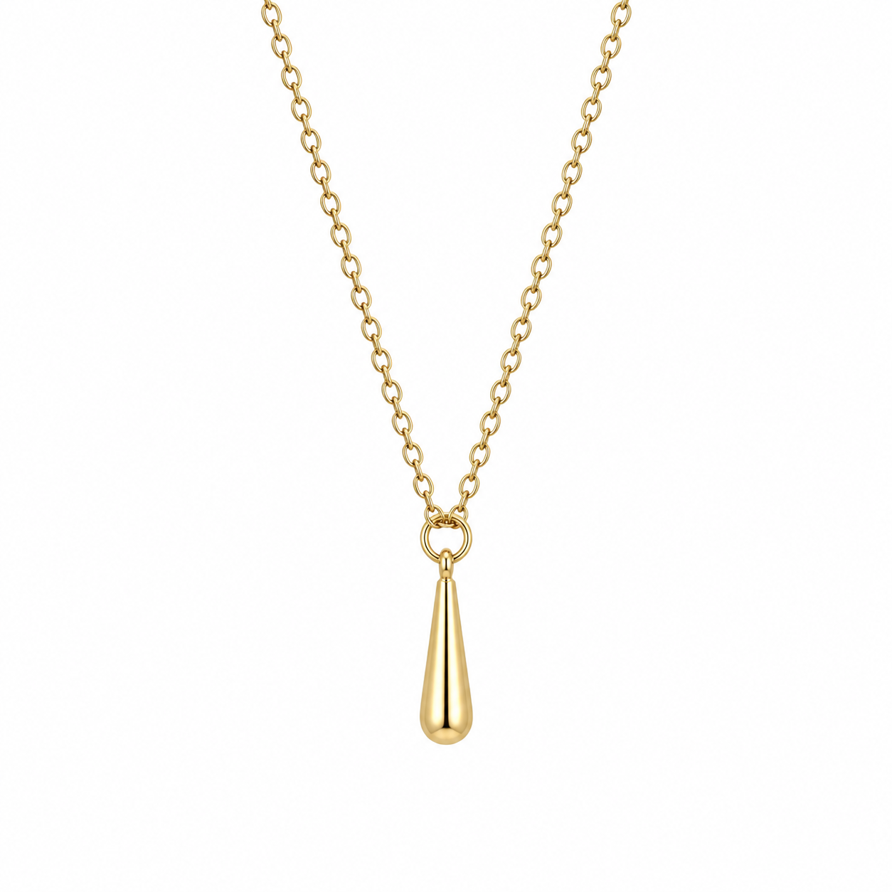 AUREL Drop Charm Necklace Gold