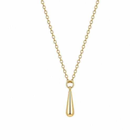 AUREL Drop Charm Necklace Gold