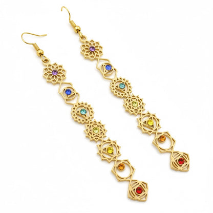 ALIGNMENT 7 Chakras Earrings Gold