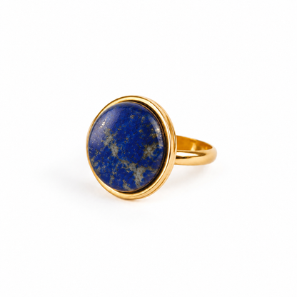 AYA Lapislazuli Statement Ring Gold