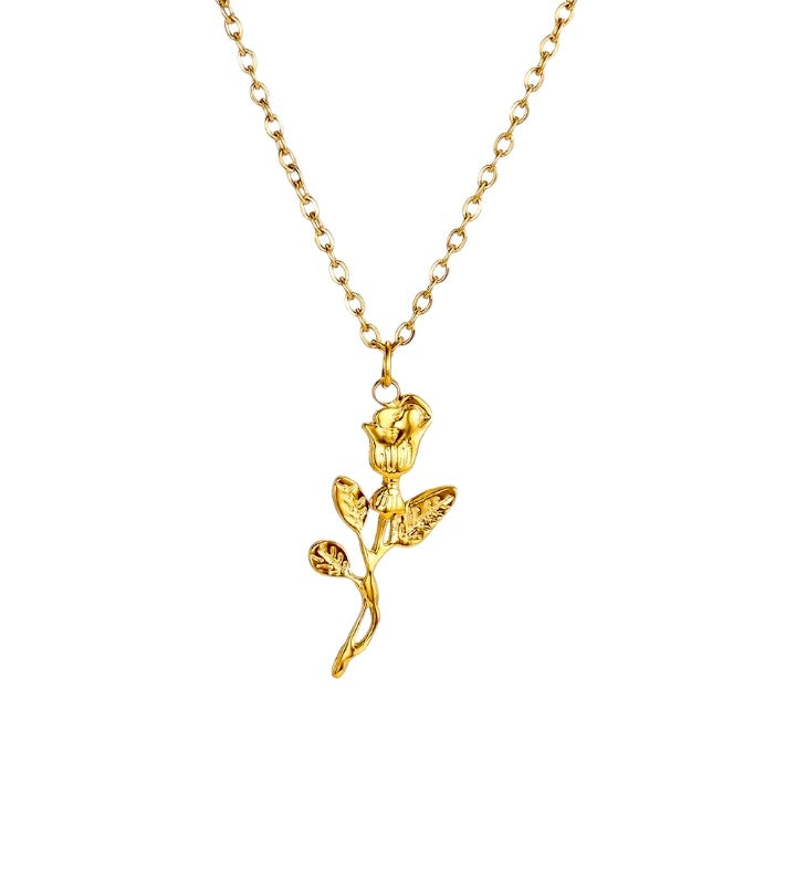 Collier Pendentif ROSE BLOOM Or