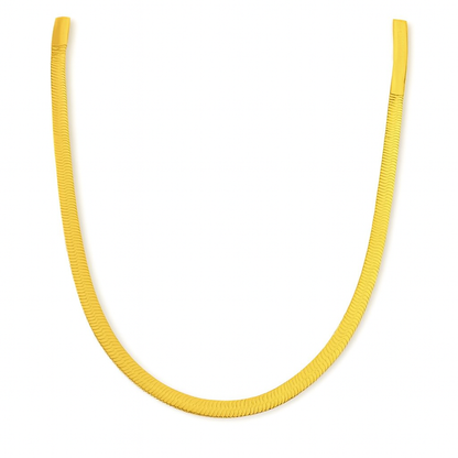 Snake Chain Minimalist Choker - Gold