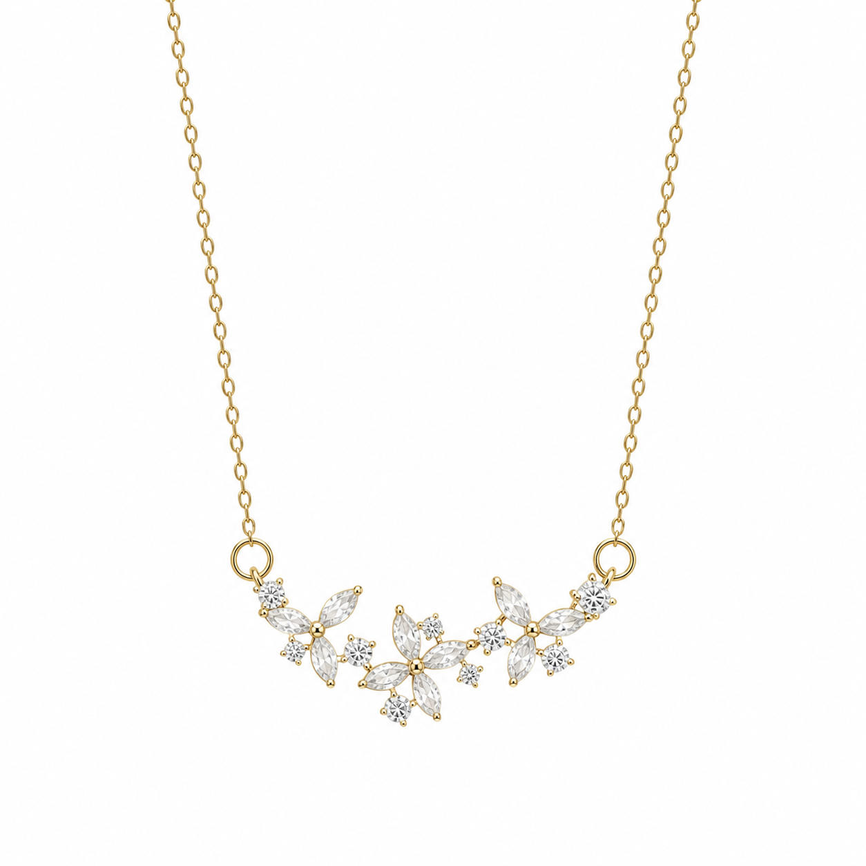 Bague Fleur en Argent avec Charoïte et Diamant Herkimer CELESTIAL BLOOM